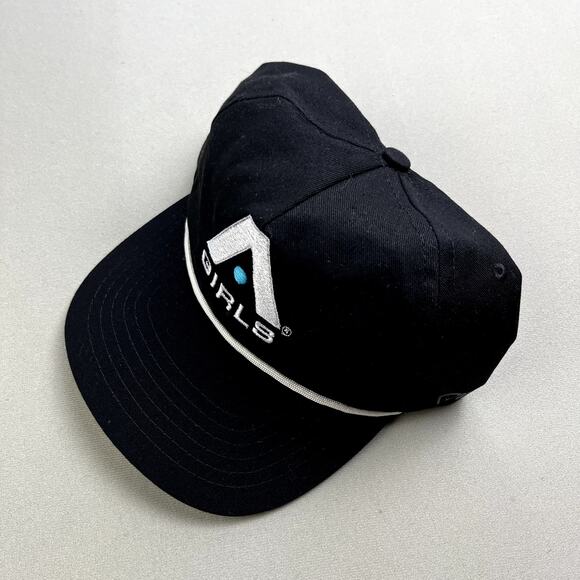 Adrenaline Lacrosse Hat Cap Snapback Black Girls 5 Panel Sportswear Adjustable - Picture 1 of 7